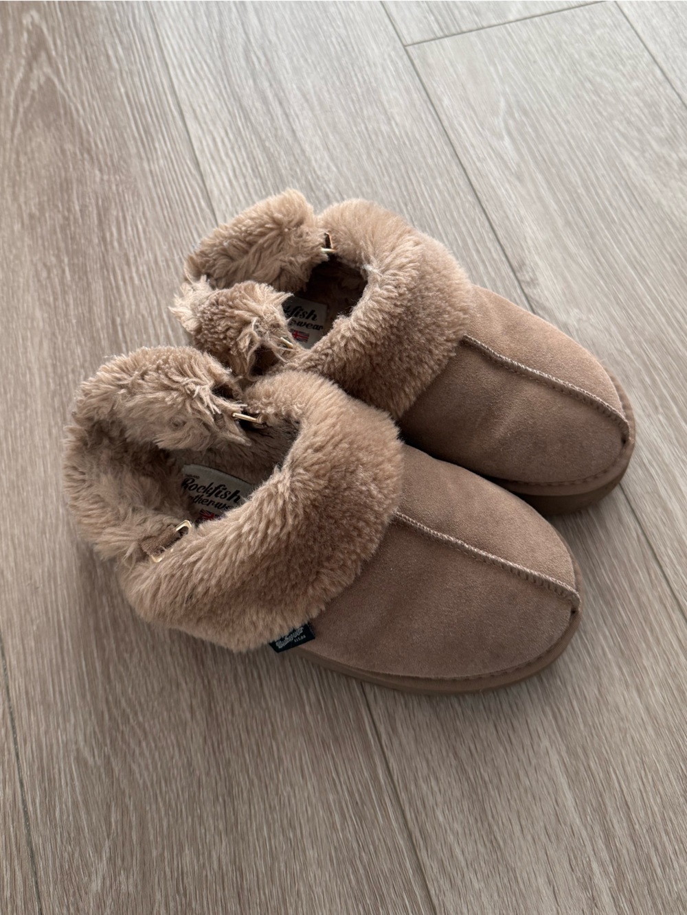 Coco Brown Cozy Faux-Shearling Fur Platform Mule Slippers
